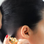 Hitzeschutz spray für Haare, schützt vor Hitze, für glänzendes Haar, professionell styling.